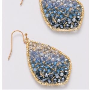 Beaded drop earrings